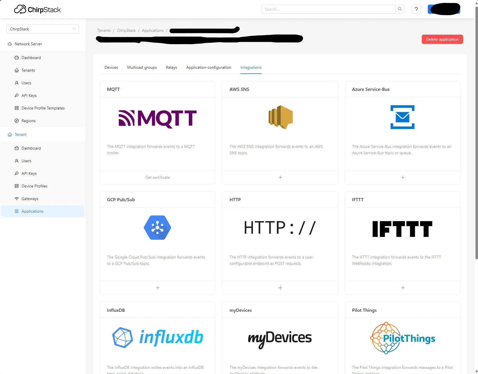 Some of the available integrations